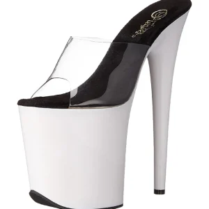 Blanc Neon 20 cm FLAMINGO-801UV Plateforme Mules Chaussures