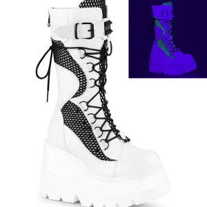 Blanc Neon 11,5 cm SHAKER-70 bottes cyberpunk plateforme