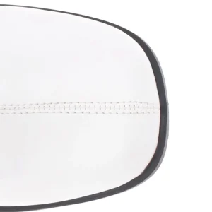 Blanc Similicuir 7,5 cm GOGO-150 bottines à talons épais stretch