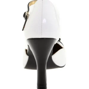 Blanc Suede 10 cm SMITTEN-10 Rockabilly escarpins à talons hauts