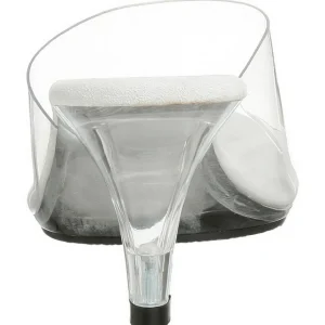 Blanc Transparent 8 cm BELLE-301 Mules Talons Hauts
