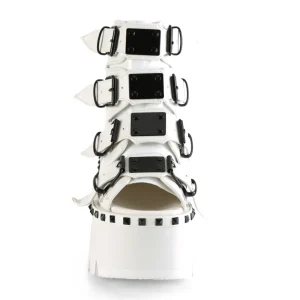 Blanc Vegan 9 cm ASHES-70 bottines à talons épais plateforme lolita