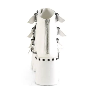 Blanc Vegan 9 cm ASHES-70 bottines à talons épais plateforme lolita