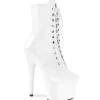 Blanc Verni 18 cm ADORE-1020 bottines plateforme pour femmes
