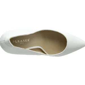 Blanc Verni 13 cm AMUSE-20 escarpins à talon aiguille bout pointu