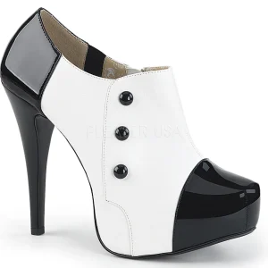 Blanc Verni 13,5 cm CHLOE-11 grande taille escarpins femmes