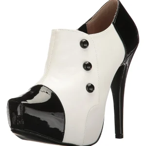 Blanc Verni 13,5 cm CHLOE-11 grande taille escarpins femmes