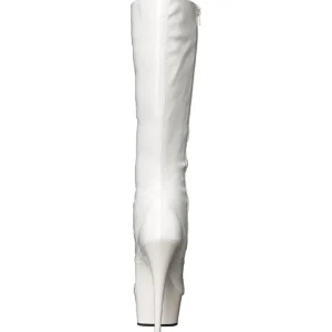 Blanc Verni 15,5 cm DELIGHT-2023 Plateforme Bottes Femmes