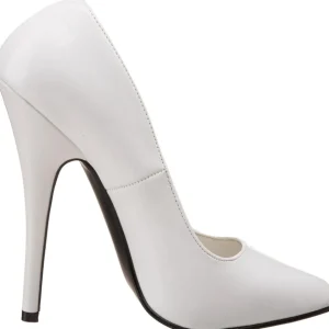 Blanc Verni 15 cm DOMINA-420 Escarpins Talons Aiguilles Hommes