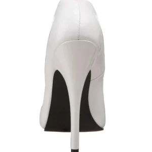 Blanc Verni 15 cm DOMINA-420 Escarpins Talons Aiguilles Hommes