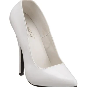 Blanc Verni 15 cm DOMINA-420 Escarpins Talons Aiguilles Hommes