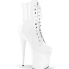 Blanc Verni 20 cm FLAMINGO-1020 Plateforme Bottines