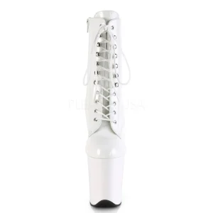 Blanc Verni 20 cm FLAMINGO-1020 Plateforme Bottines