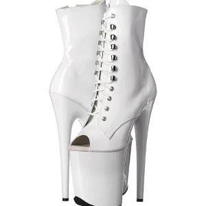 Blanc Verni 20 cm FLAMINGO-1021 bottines plateforme pour femmes