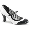 Blanc Verni 7,5 cm JENNA-06 grande taille escarpins femmes