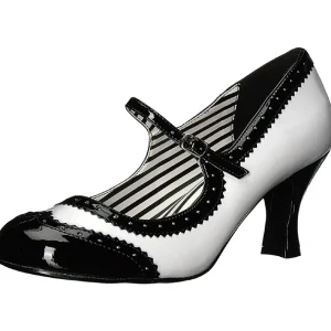 Blanc Verni 7,5 cm JENNA-06 grande taille escarpins femmes