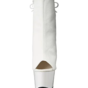 Blanc Verni 18 cm Pleaser ADORE-1018 Plateforme Bottines