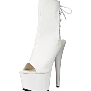 Blanc Verni 18 cm Pleaser ADORE-1018 Plateforme Bottines