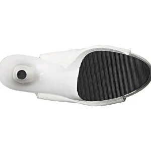 Blanc Verni 18 cm Pleaser ADORE-1018 Plateforme Bottines