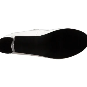 Blanc Verni 5 cm SCHOOLGIRL-50 Chaussures Escarpins Classiques