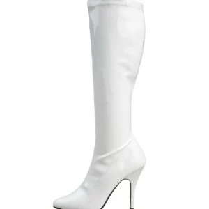 Blanc Verni 13 cm SEDUCE-2000 Bottes Femmes pour Hommes