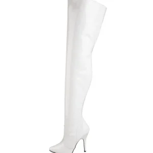 Blanc Verni 13 cm SEDUCE-3010 bottes overknee femme