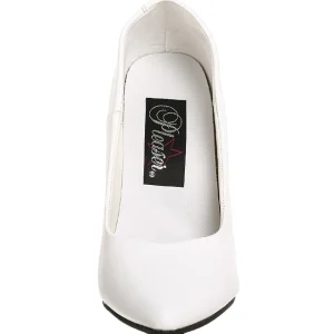 Blanc Verni 13 cm SEDUCE-420 escarpins à bout pointu