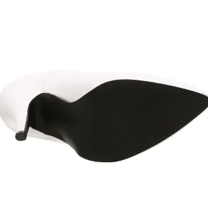 Blanc Verni 13 cm SEDUCE-420 escarpins à bout pointu