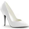 Blanc Verni 13 cm SEDUCE-420V escarpins à bout pointu