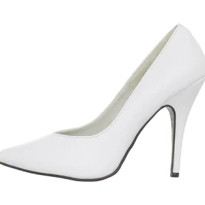 Blanc Verni 13 cm SEDUCE-420V escarpins à bout pointu