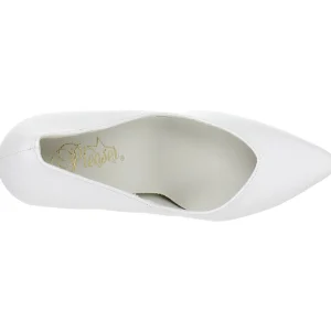 Blanc Verni 13 cm SEDUCE-420V escarpins à bout pointu