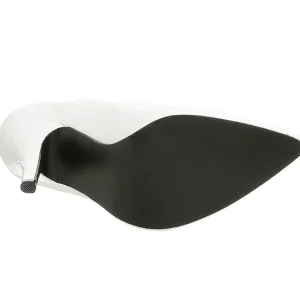 Blanc Verni 13 cm SEDUCE-420V Escarpins Talons Aiguilles Hommes