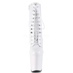 Blanc Verni 18 cm XTREME-1020 bottines a plateforme pour femmes