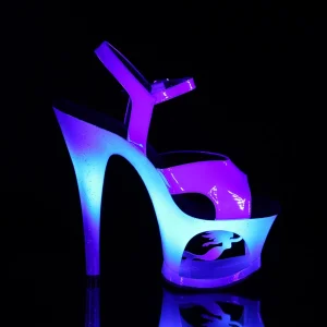 Bleu 18 cm MOON-711MER Neon talons avec plateforme