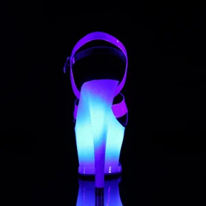 Bleu 18 cm MOON-711MER Neon talons avec plateforme