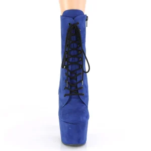 Bleu Similicuir 18 cm ADORE-1020FS bottines femmes à lacets