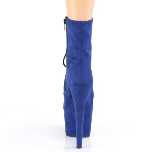 Bleu Similicuir 18 cm ADORE-1020FS bottines femmes à lacets