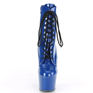 Bleu Verni 18 cm ADORE-1020 bottines plateforme pour femmes