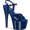Bleues 18 cm ADORE-709GP etincelle sandales avec plateforme