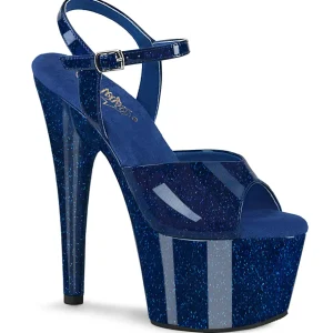 Bleues 18 cm ADORE-709GP etincelle sandales avec plateforme