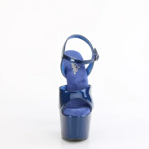 Bleues 18 cm ADORE-709GP etincelle sandales avec plateforme