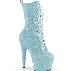 Bleues glitter 18 cm Pleaser bottines talons hauts femme