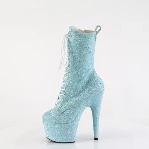 Bleues glitter 18 cm Pleaser bottines talons hauts femme