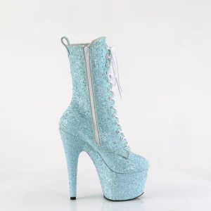 Bleues glitter 18 cm Pleaser bottines talons hauts femme