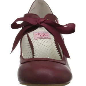 Bordeaux 6,5 cm WIGGLE-32 retro vintage escarpins maryjane à talons épais