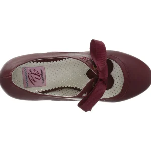 Bordeaux 6,5 cm WIGGLE-32 retro vintage escarpins maryjane à talons épais