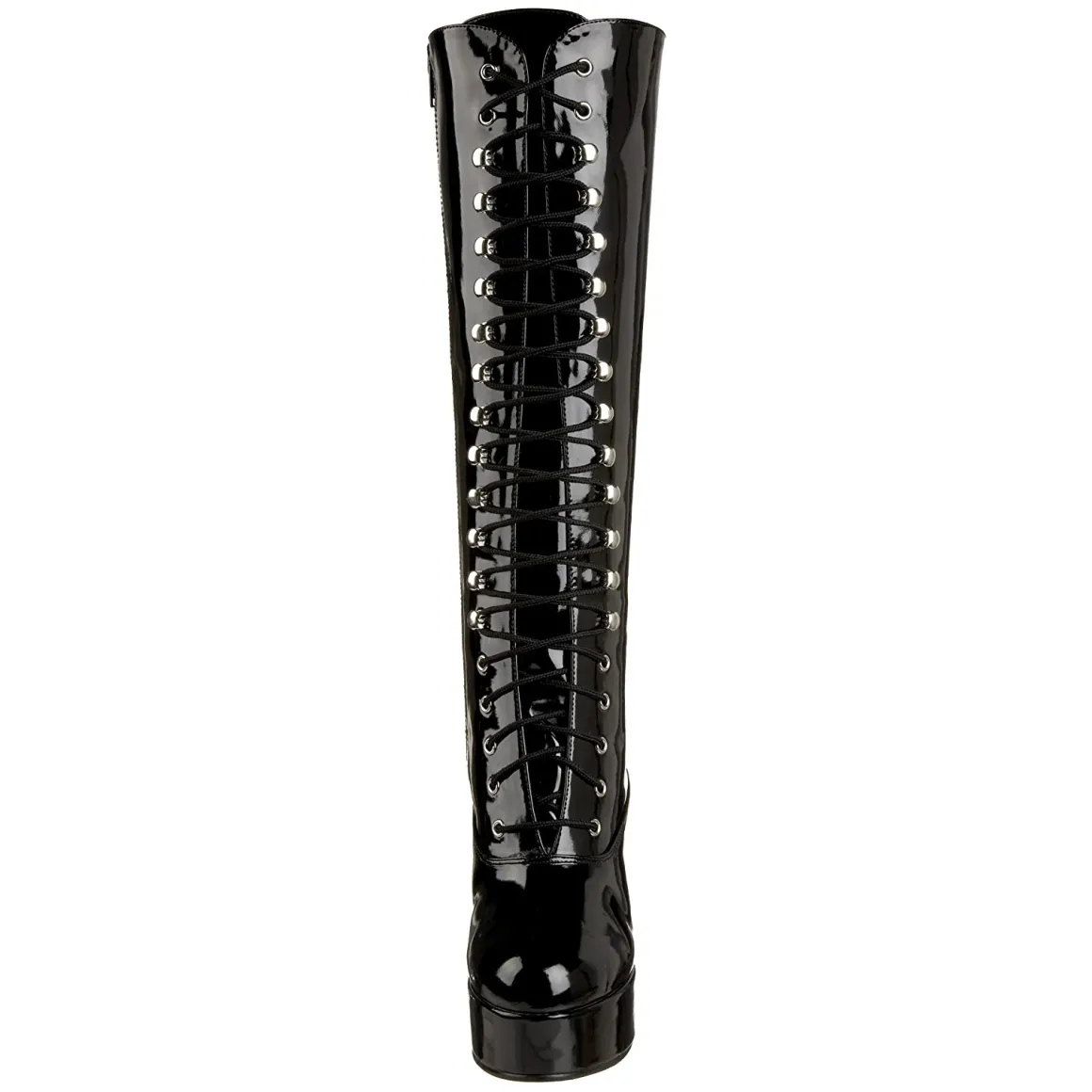 bottes_lacets_plateforme__3-7.webp Bottes lacets plateforme noires verni années 70 - hippie disco gogo botte haute à talon carré 10 cm