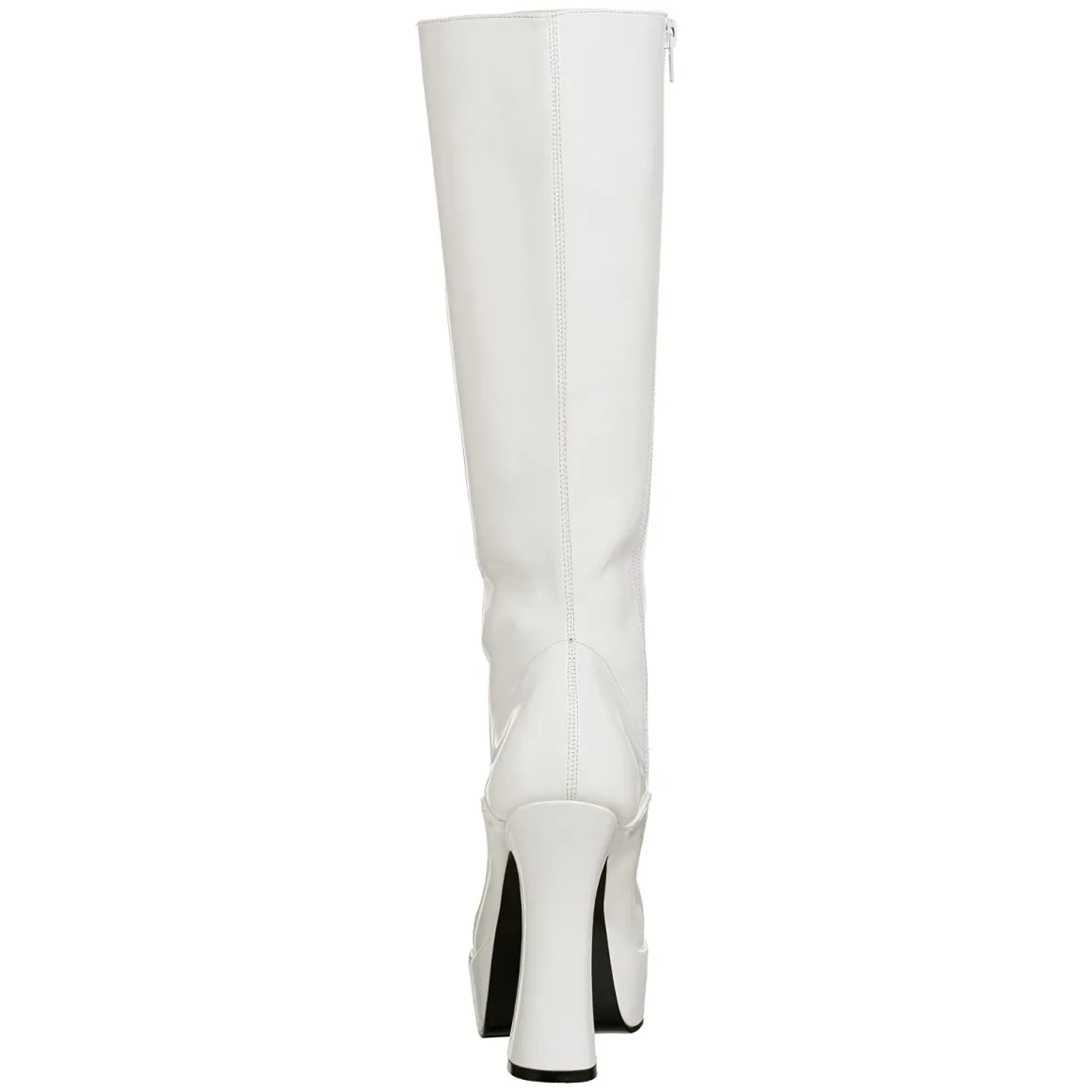 bottes_lacets_plateforme__4-2.webp Bottes lacets plateforme blanches verni années 70 - hippie disco gogo botte haute à talon carré 13 cm