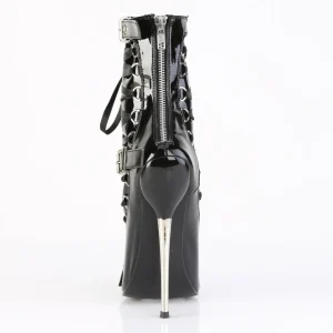 Bottines hautes talons aiguilles en métal 16 cm stiletto bottines pointues femme noeud papillon