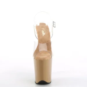 Brun 20 cm FLAMINGO-808-1 chaussures plateforme et talons